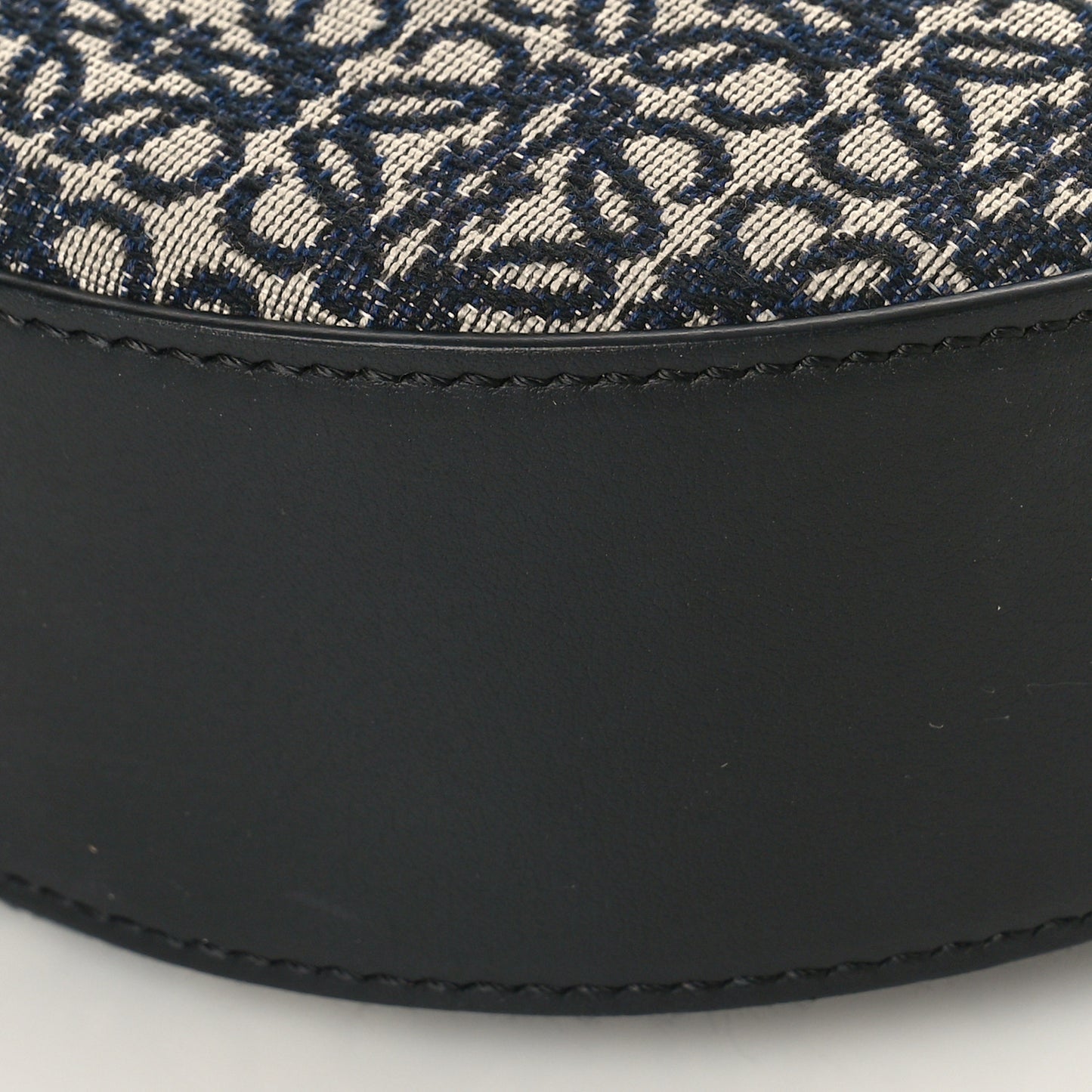 Jacquard Anagram Calfskin Small Luna Navy Black