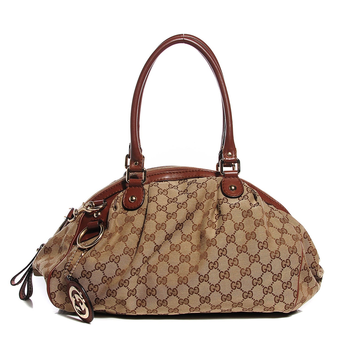 Monogram Medium Sukey Boston Light Brown