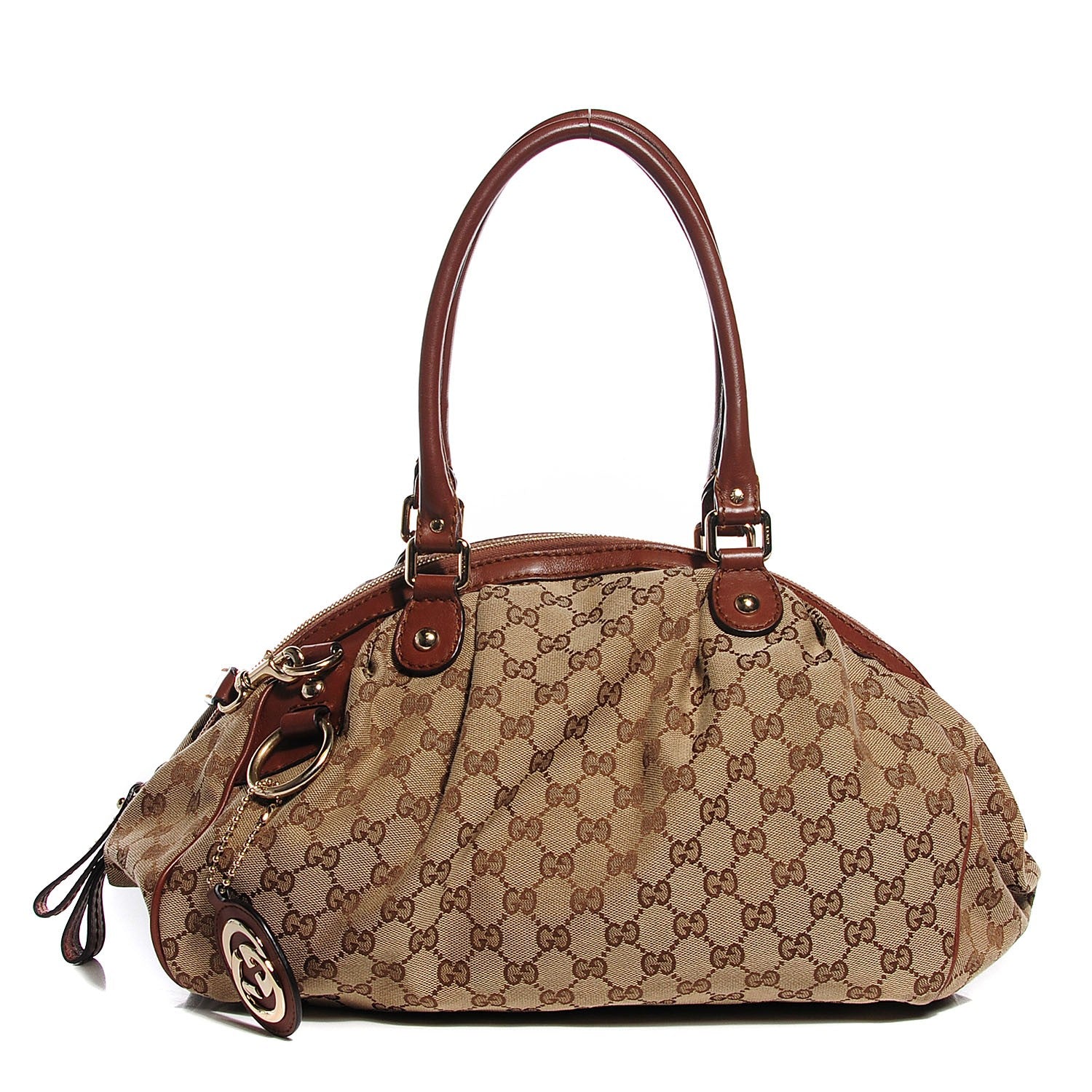 Gucci Monogram Medium Sukey Boston Light Brown 1 of 7