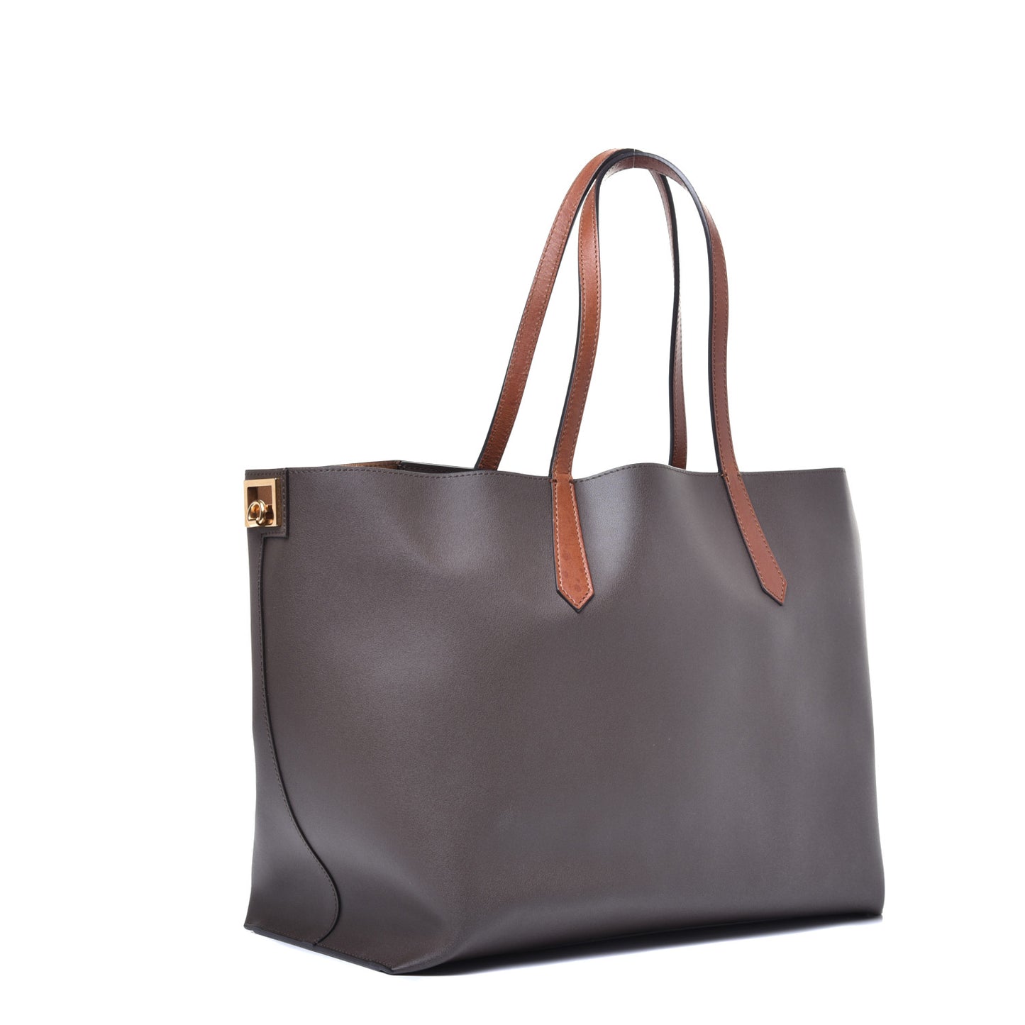 Calfskin Medium GV Shopper Tote Grey