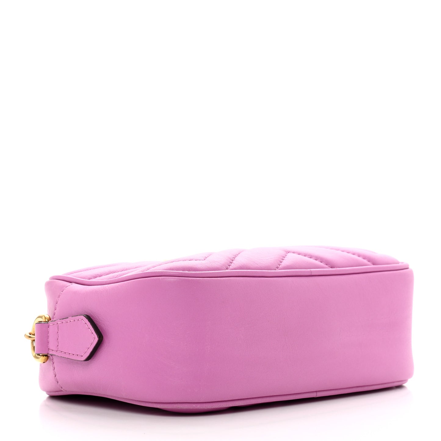 Calfskin Matelasse Mini GG Marmont Chain Shoulder Bag Candy Mousse