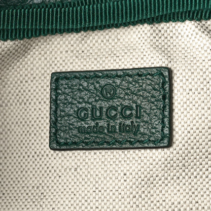 Gucci Grained Calfskin Medium Ophidia Double Buckle Backpack Green 6 of 11