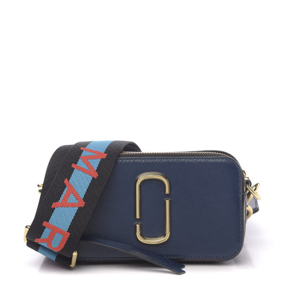 Marc Jacobs Saffiano Small Snapshot Camera Bag Navy Multicolor 1 of 9