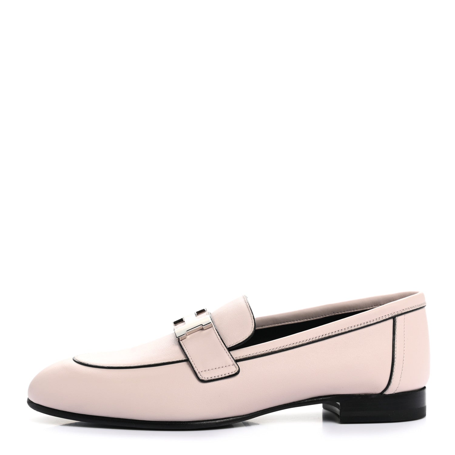 Hermes Calfskin Womens Paris Loafers 37 Rose Petale 1 of 10
