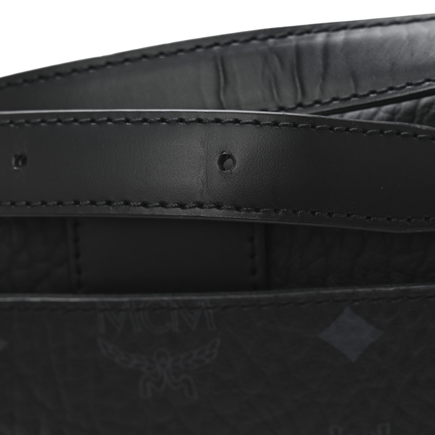 MCM Visetos Small Tracy Shoulder Bag Black 11 of 12