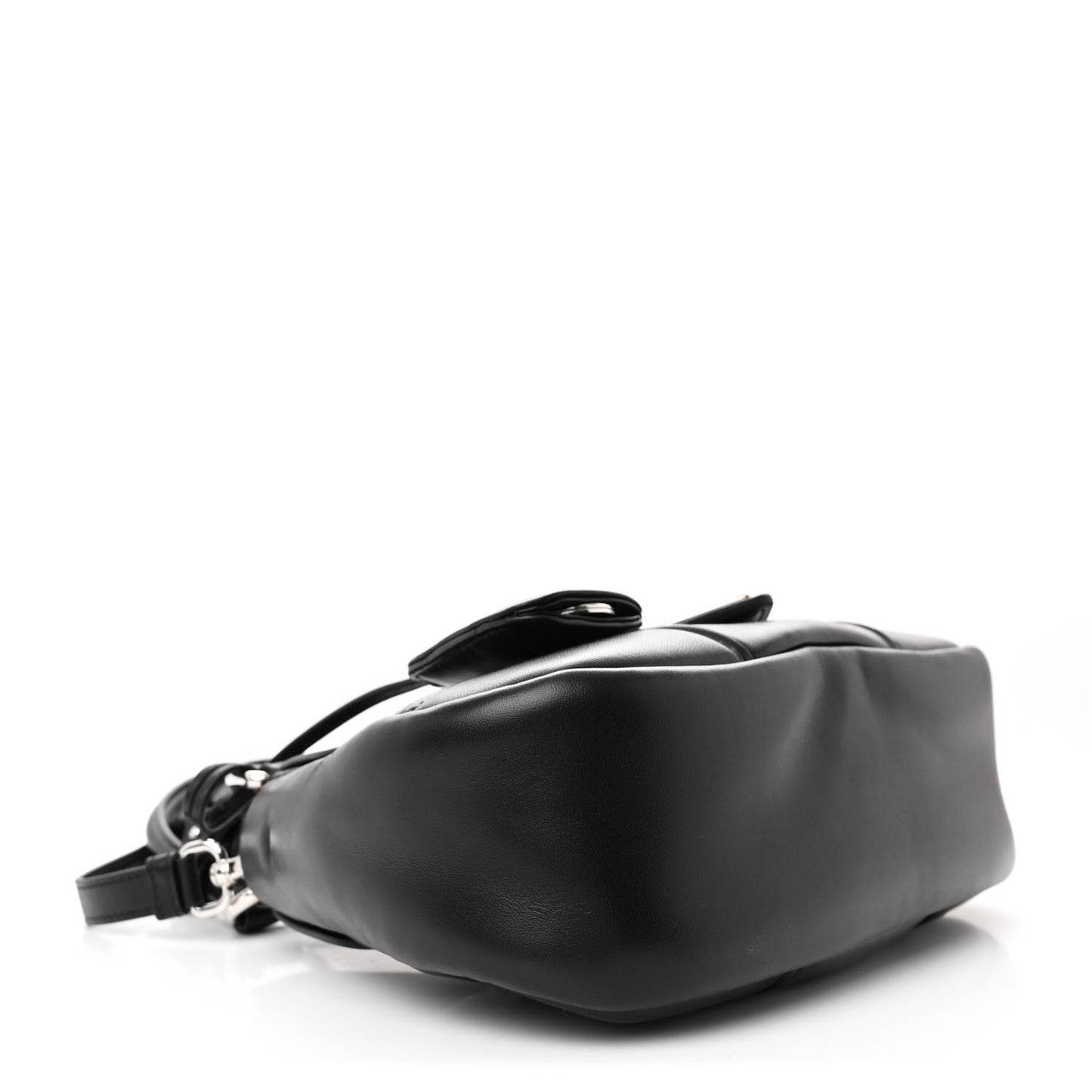 Nappa Soft Padded Re-Edition 2002 Moon Bag Black