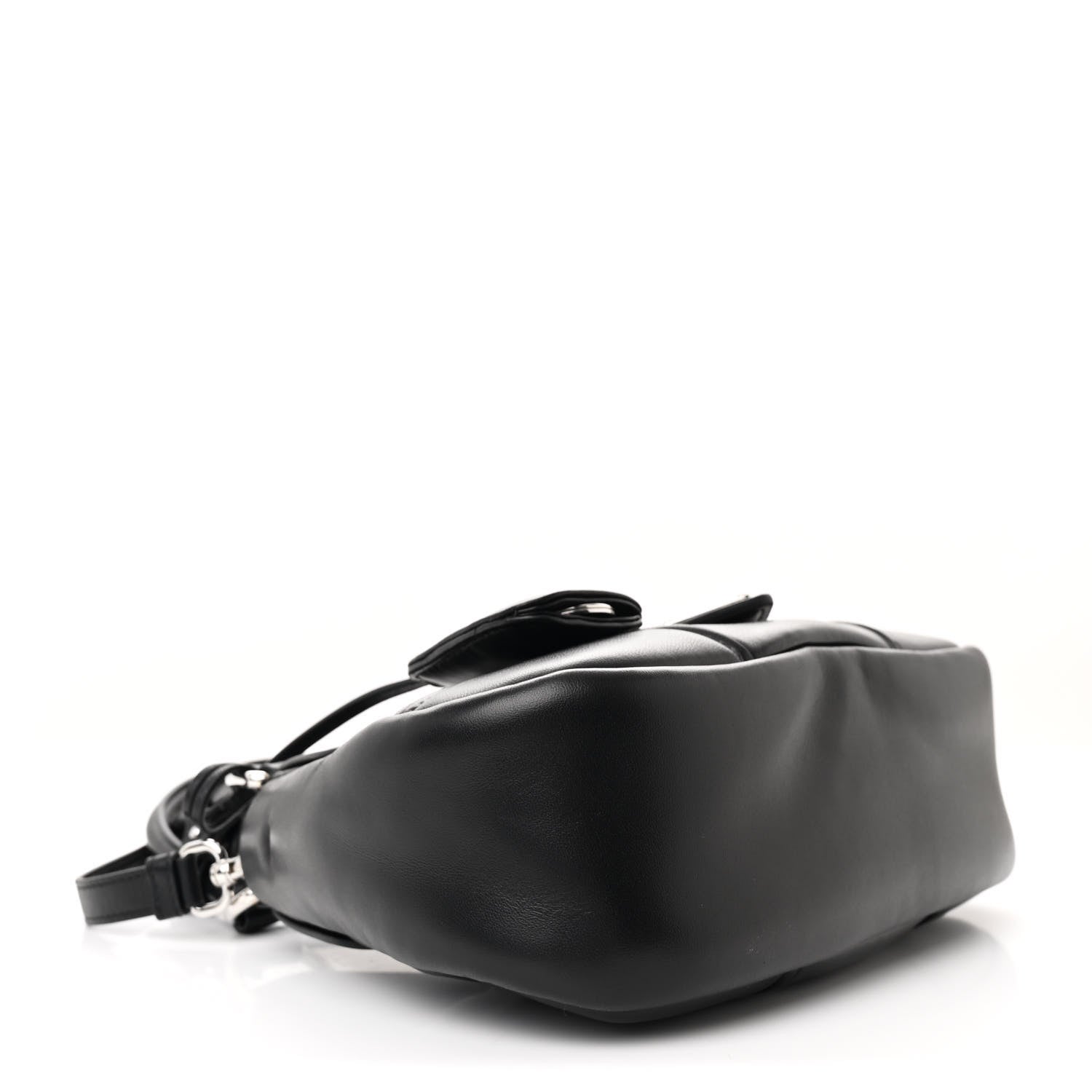 Prada Nappa Soft Padded Re-Edition 2002 Moon Bag Black 4 of 10