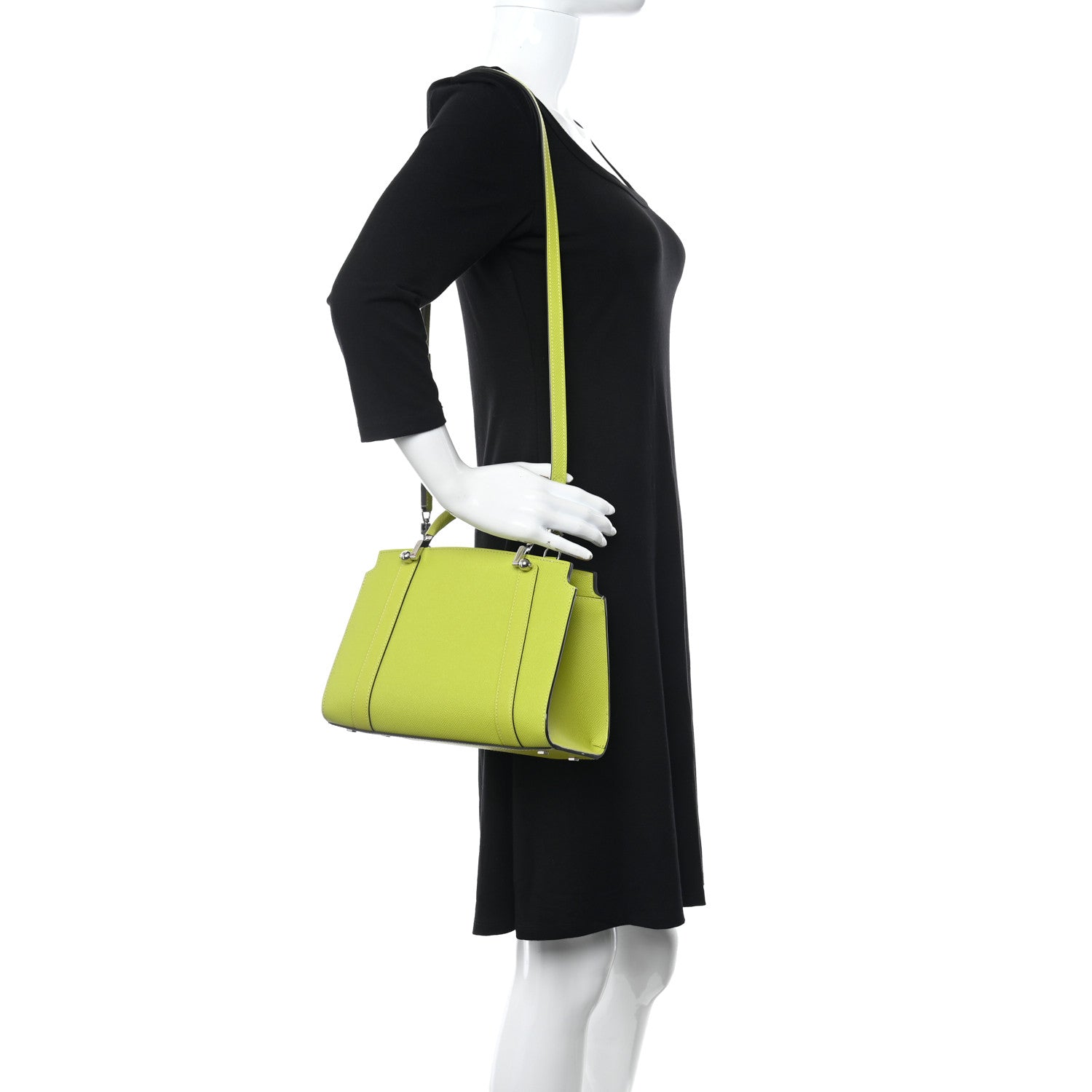 Moynat Carat Calfskin Ballerine PM Tote Anis 3 of 9