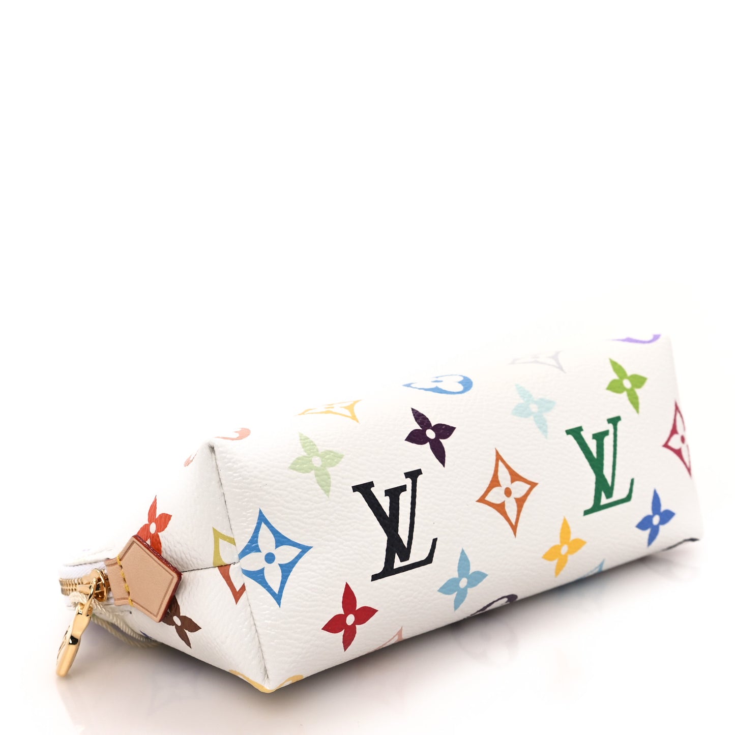LV x TM Monogram Multicolor Cosmetic Pouch PM White