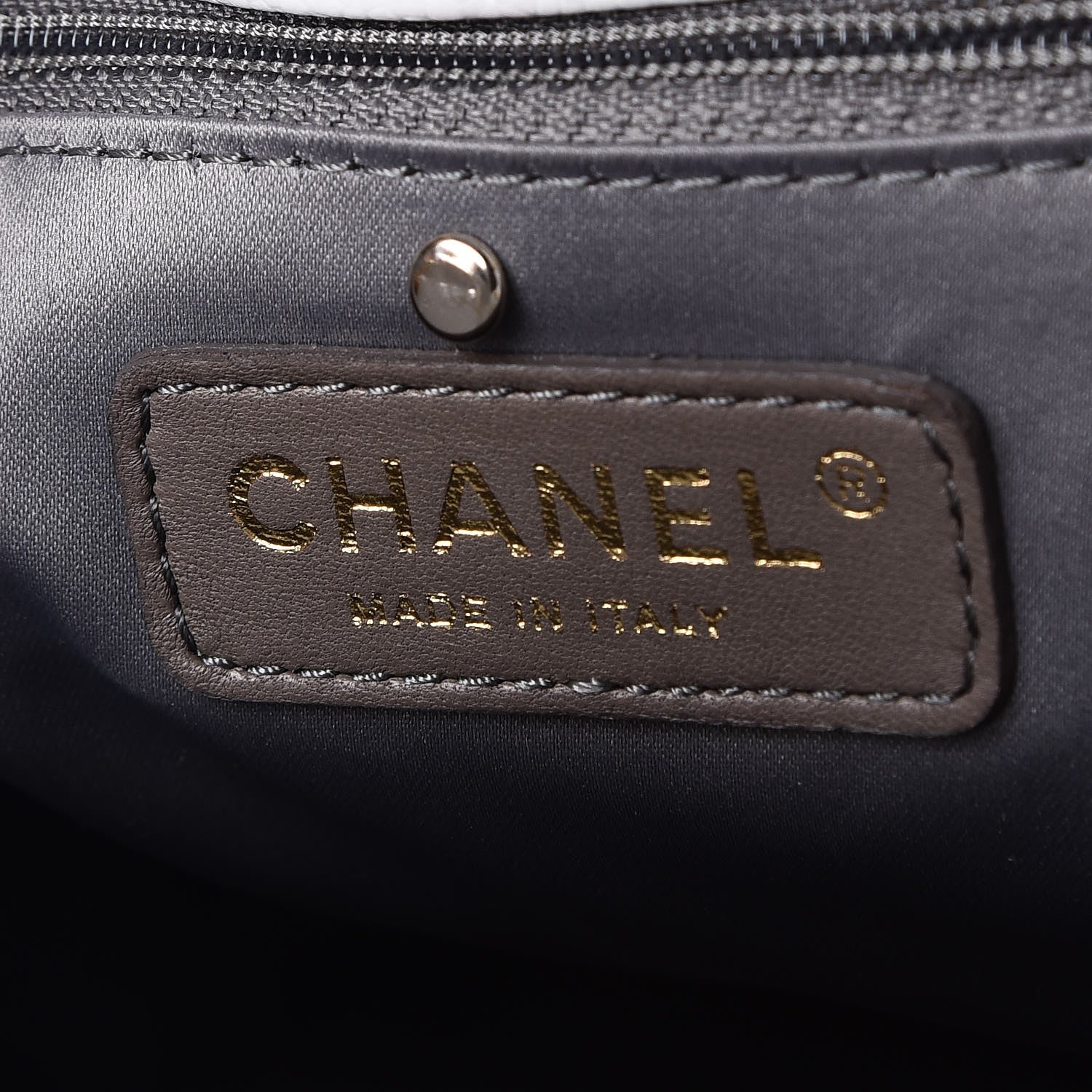 Chanel Caviar Petit Shopping Tote PST White 6 of 7