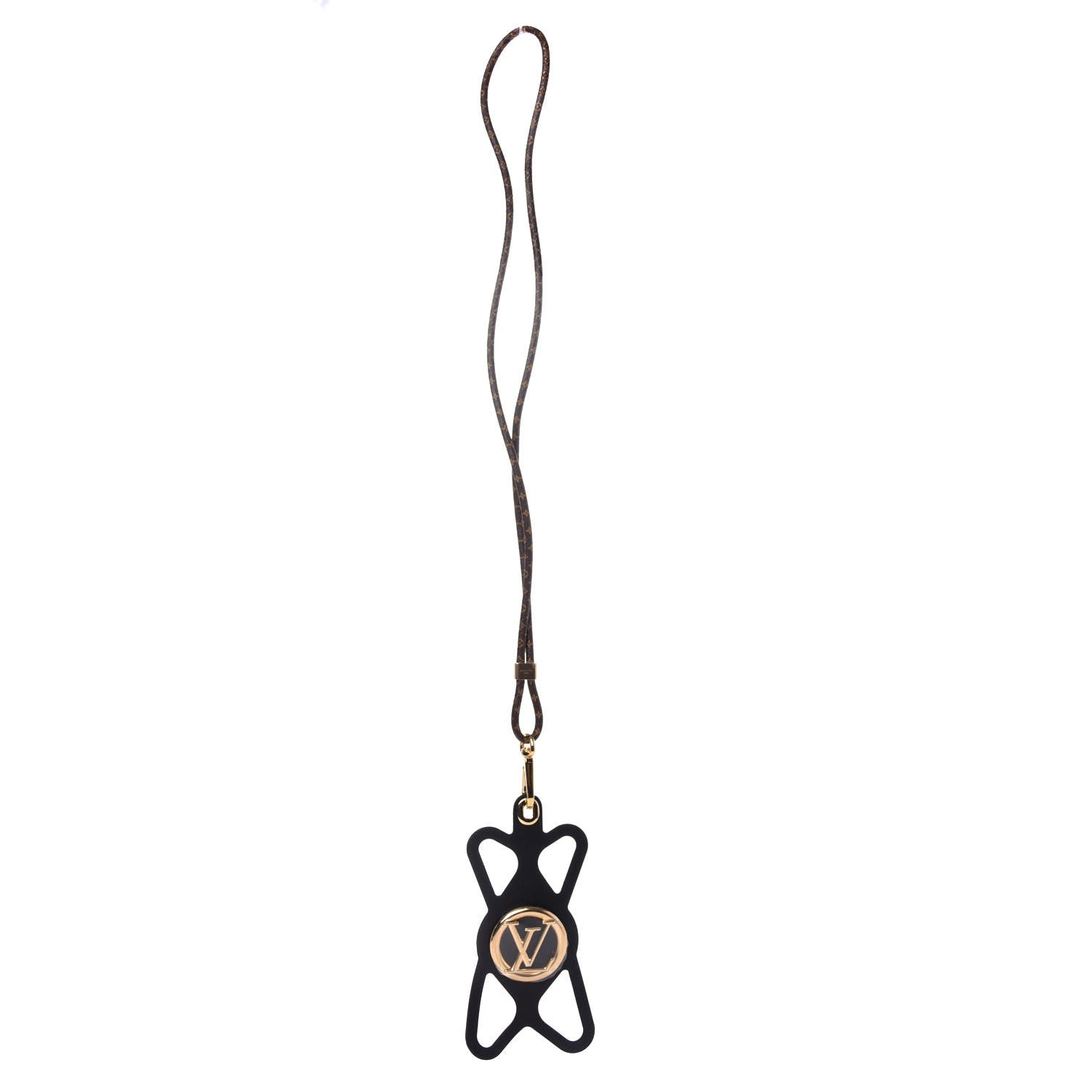 Louis Vuitton Monogram Silicone Louise Phone Holder Black 1 of 5