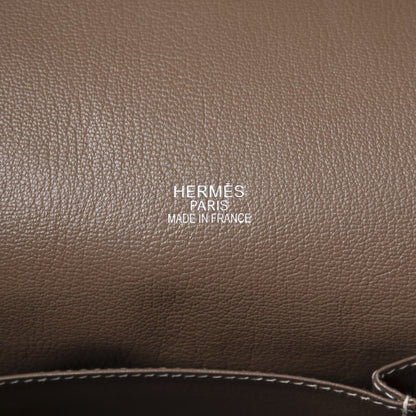 Hermes Taurillon Clemence Jypsiere 34 Etoupe 9 of 14