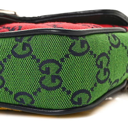 Gucci Monogram Multicolor Matelasse Diagonal Super Mini GG Marmont Shoulder Bag Pink Blue Red Yellow Green 9 of 9