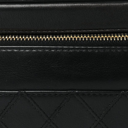 Chanel Lambskin Vanity Cosmetic Case Black 8 of 10