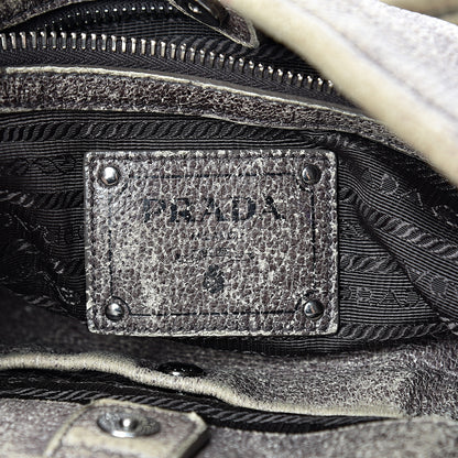 Prada Cervo Zippers Hobo Brown 5 of 18