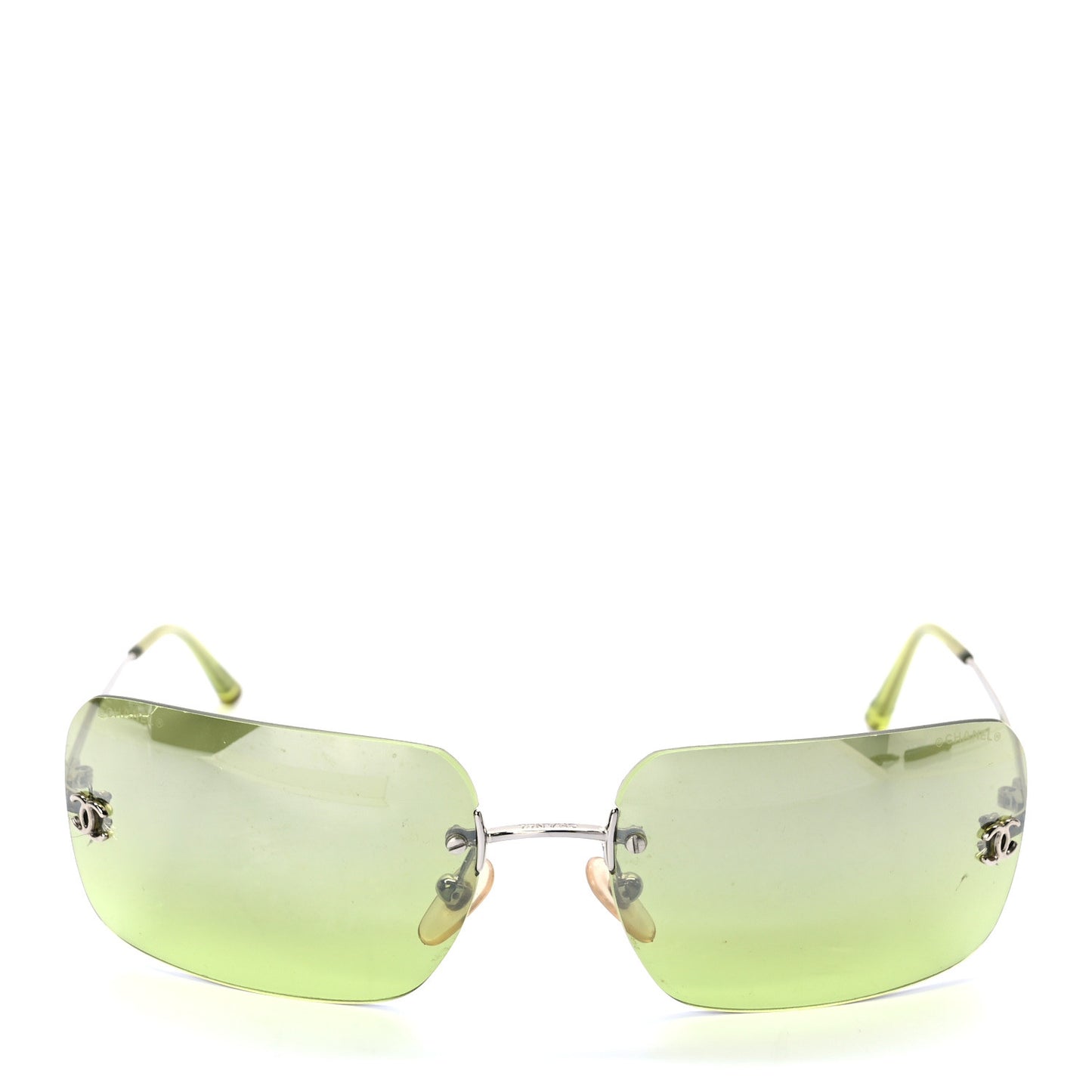 Crystal CC Logo Sunglasses 4017-D Green