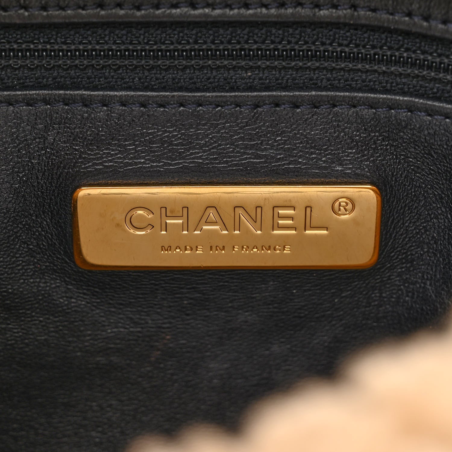 Chanel Crumpled Calfskin Shearling Sheepskin Quilted Medium Chanel 19 Flap Navy 6 of 11
