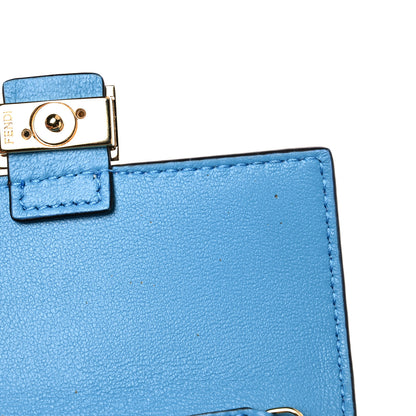 Fendi X SARAH COLEMAN Vitello Liberty Ceylon Micro FF Fish Eye Embossed Nano Baguette Charm Multicolor Cyber Blue 7 of 13
