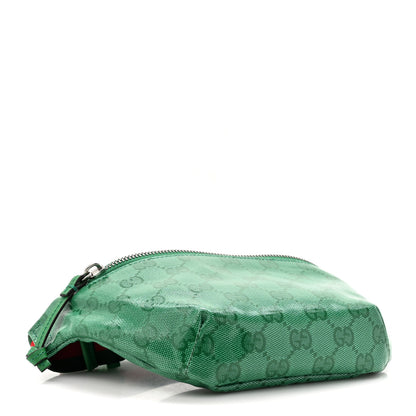 Gucci Crystal Monogram Web Childrens Belt Bag New Shamrock 4 of 10