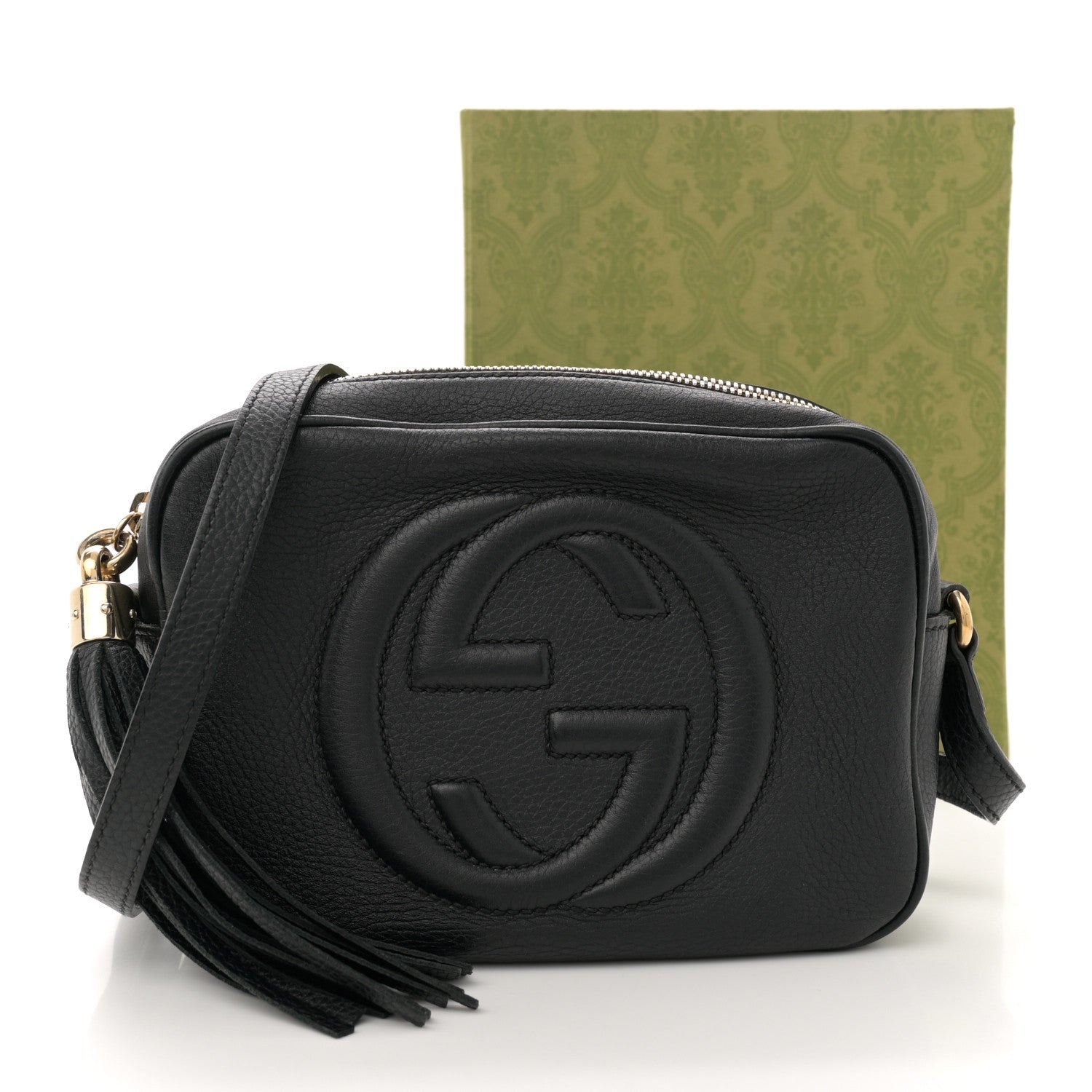 Gucci Pebbled Calfskin Small Soho Disco Bag Black 12 of 12