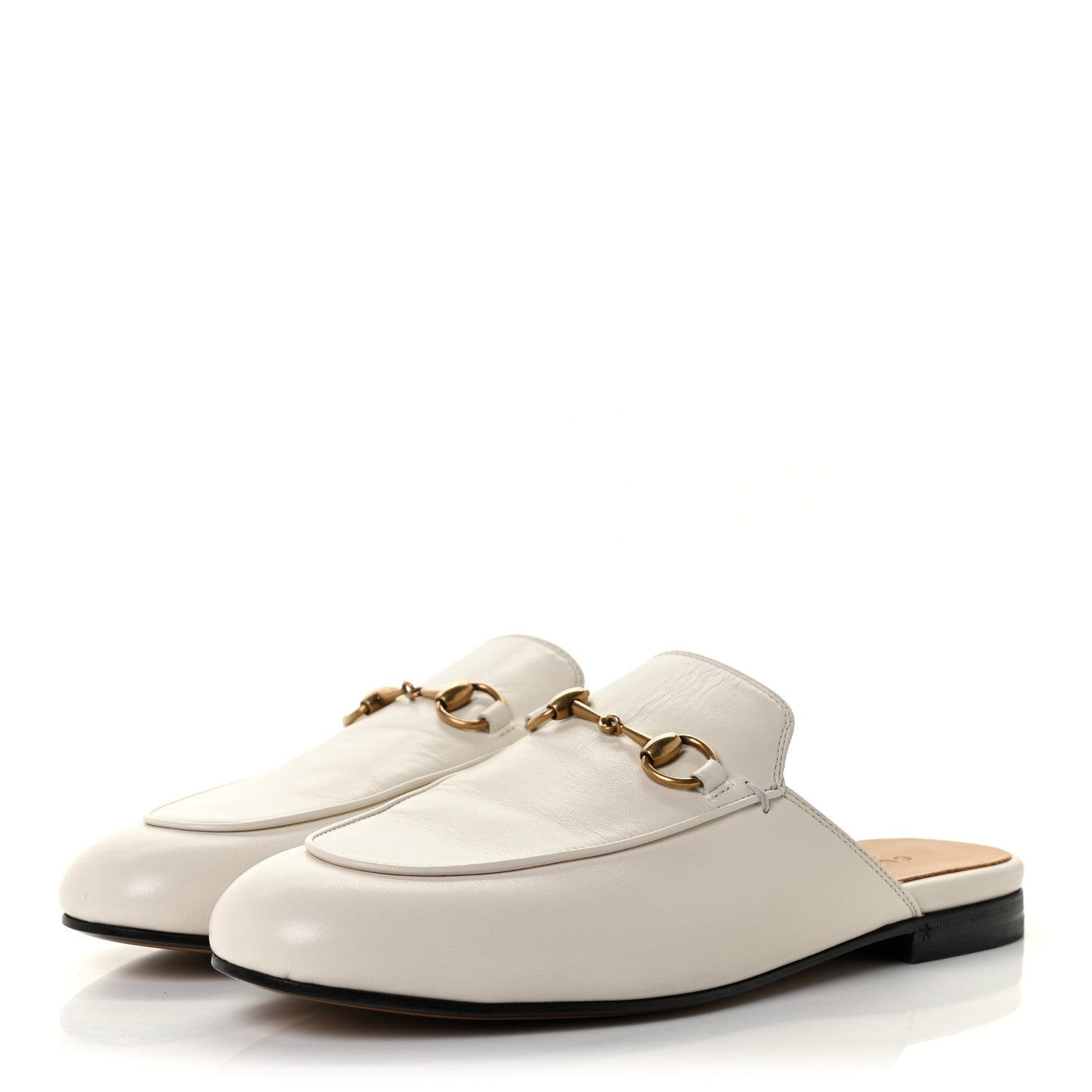 Gucci Malaga Kid Womens Princetown Slippers 37.5 Mystic White 3 of 9