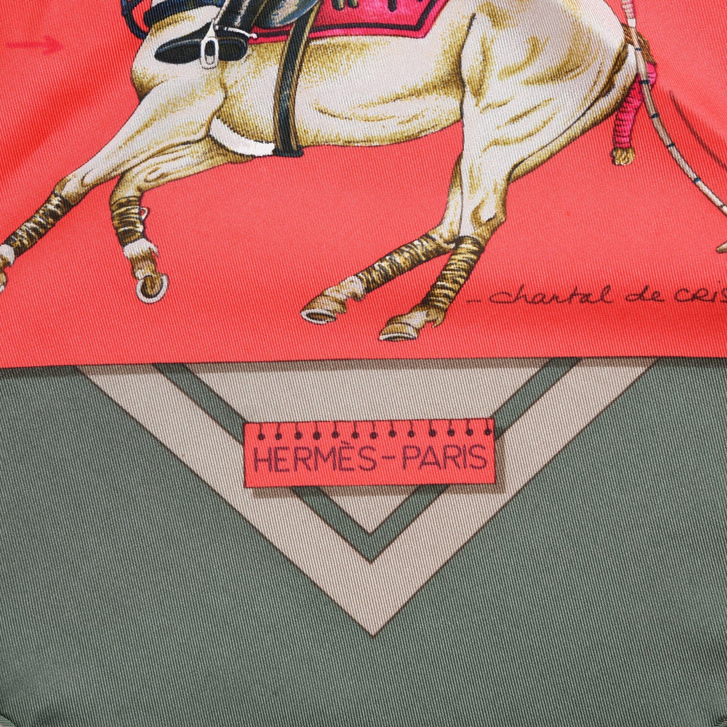 Hermes Silk Le Monde du Polo Scarf 90 3 of 9