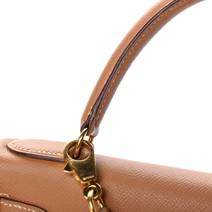 Hermes Courchevel Kelly Retourne 28 Gold 12 of 13