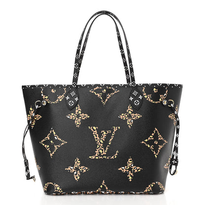 Louis Vuitton Monogram Giant Jungle Neverfull MM Black 3 of 11
