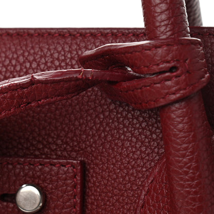 Saint Laurent Grained Calfskin Small Supple Sac De Jour Dark Pallisandre 10 of 10