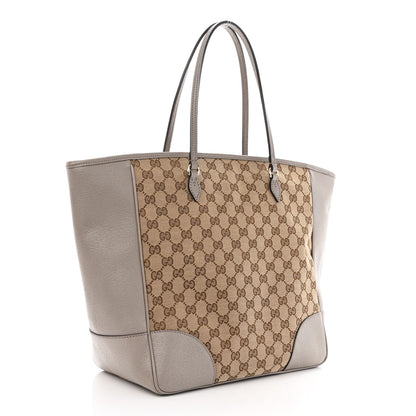 Gucci Monogram Medium Bree Zippered Tote Beige Grey 3 of 10