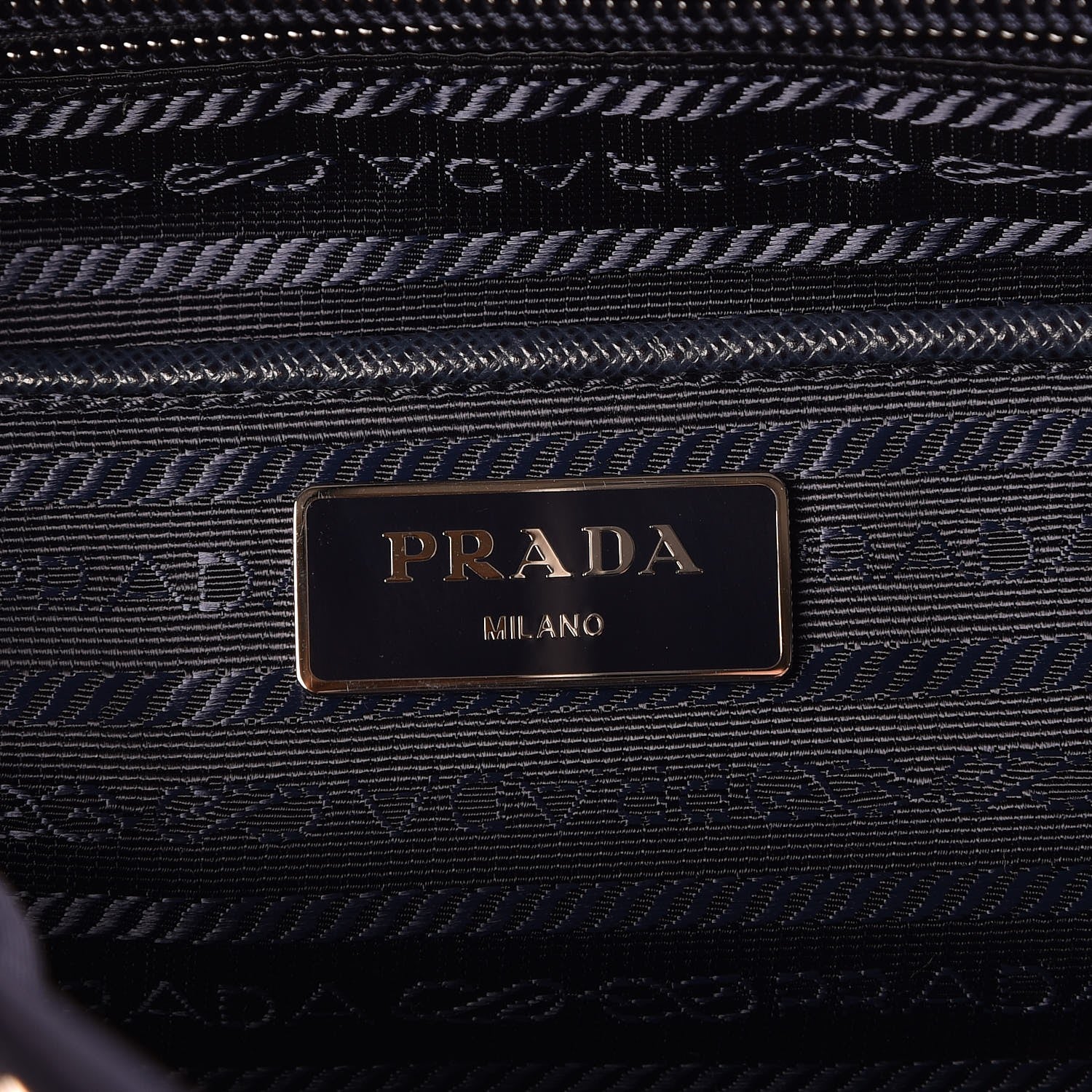 Prada Nylon Vela Saffiano Medium Cinch Backpack Baltico 6 of 7