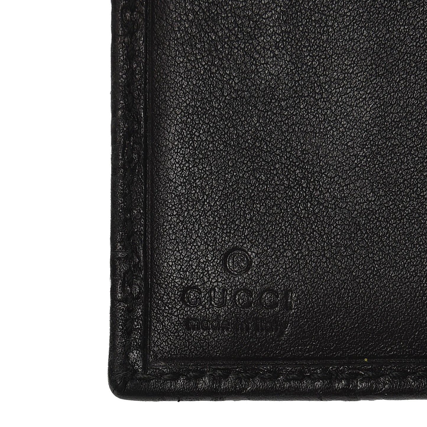 Microguccissima Bow Train Pass Case Black