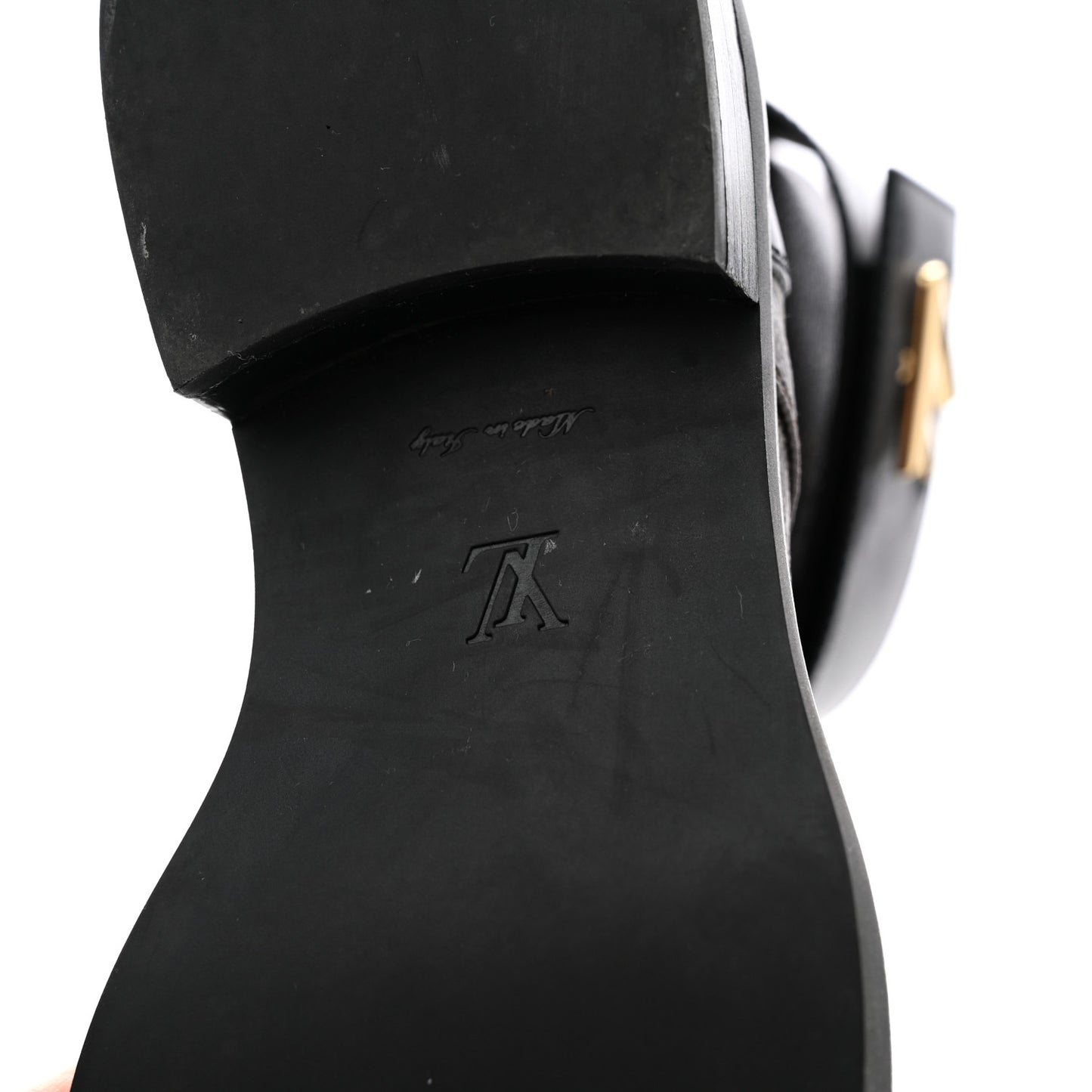 Calfskin Monogram Wonderland Flat Ranger Boots 36 Black