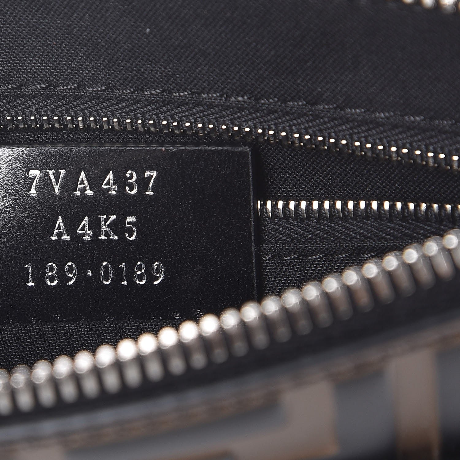 Fendi Vitello Century Bi-Color FF 1974 Embossed Messenger Maya Black 7 of 7