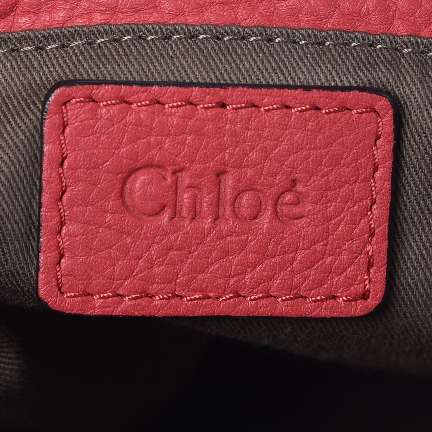 Chloe Calfskin Medium Marcie Satchel Red 6 of 6