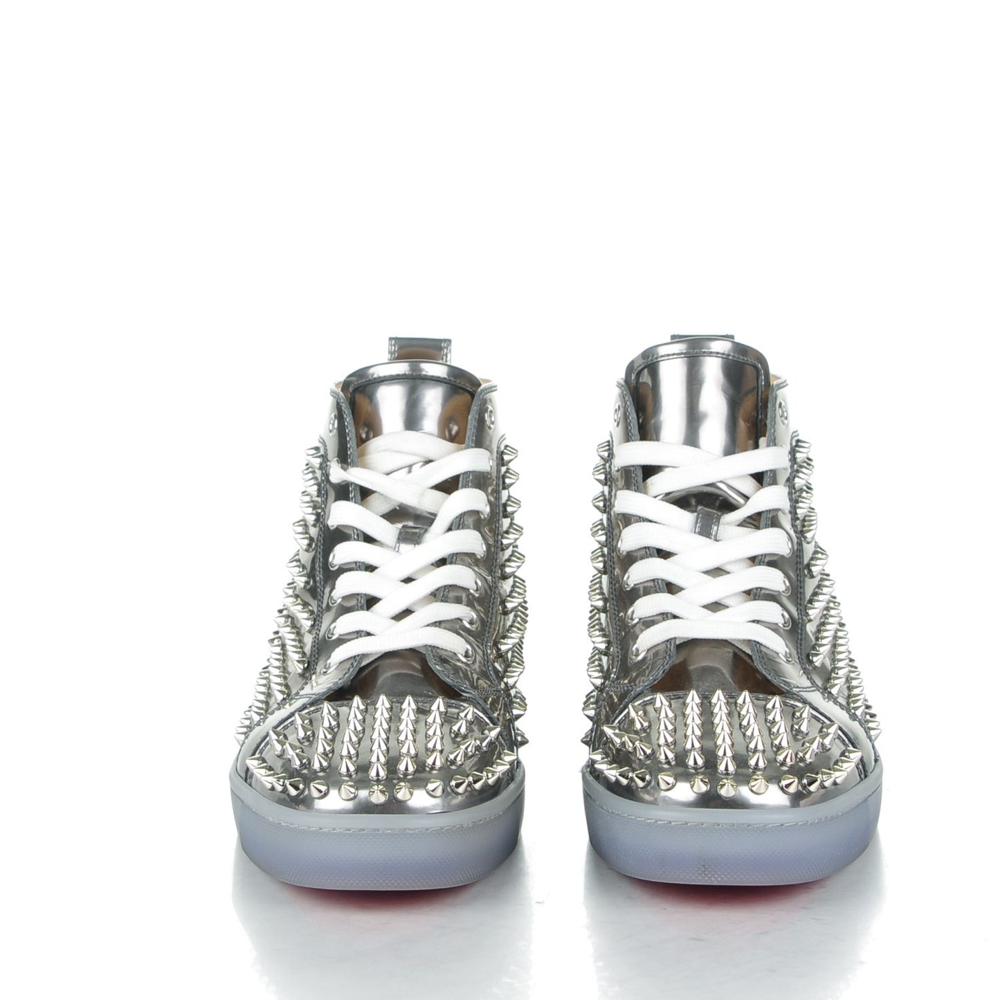 Specchio Louis Spikes Flat Mens Sneakers 43 Silver
