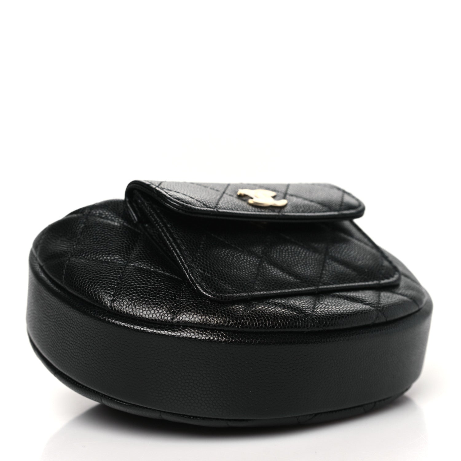 Chanel Caviar Quilted Polly Pocket Pouch Hobo Black 4 of 10