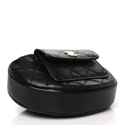 Chanel Caviar Quilted Polly Pocket Pouch Hobo Black 4 of 10