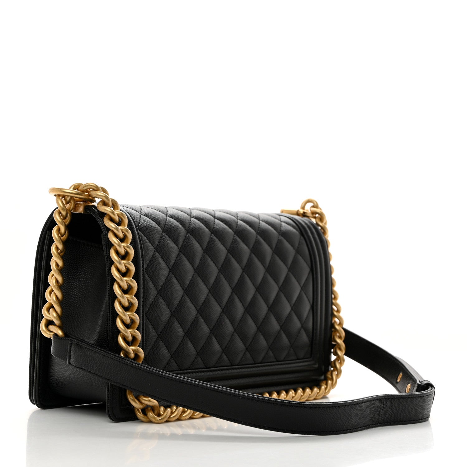 Chanel Caviar Quilted Medium Boy Flap Black 3 of 11