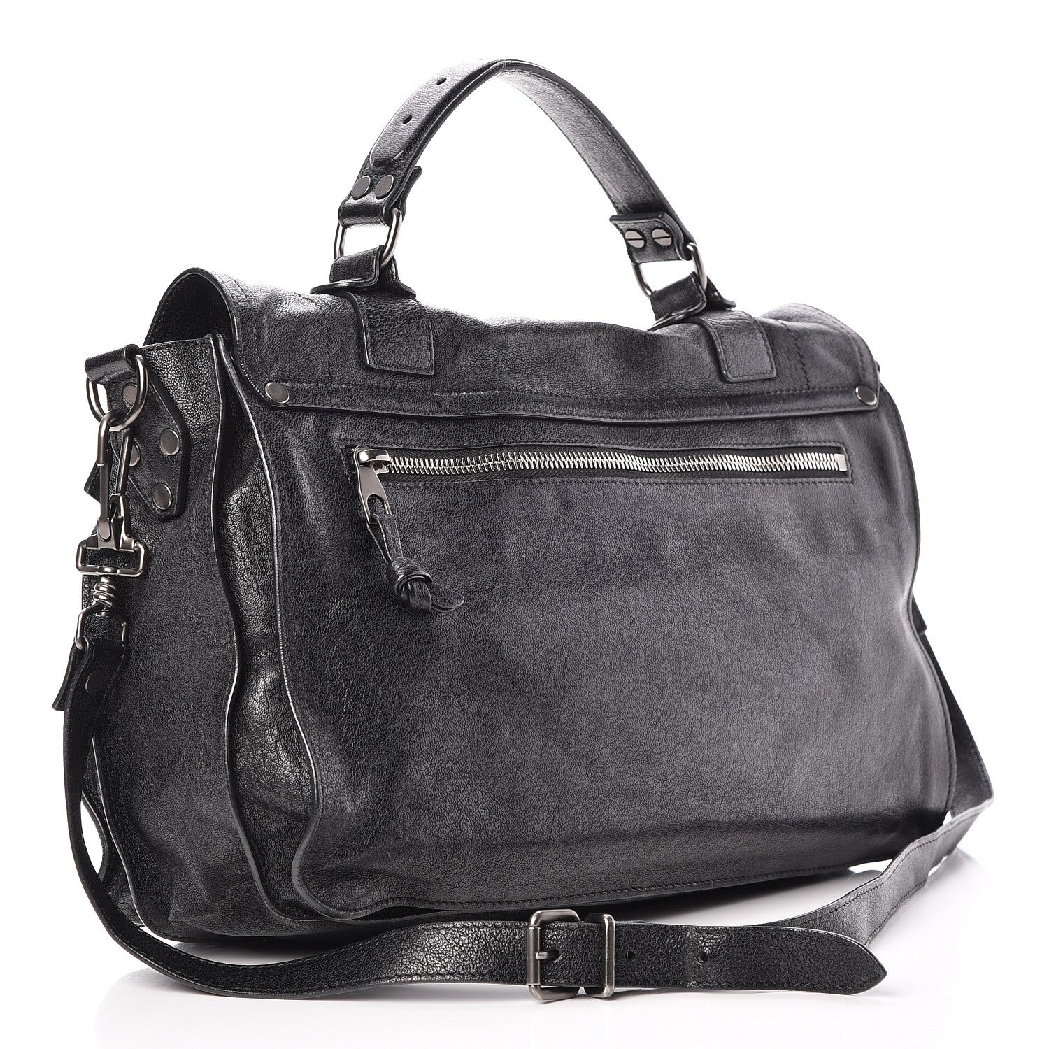 Proenza Schouler Lambskin Medium PS1 Satchel Black 3 of 8