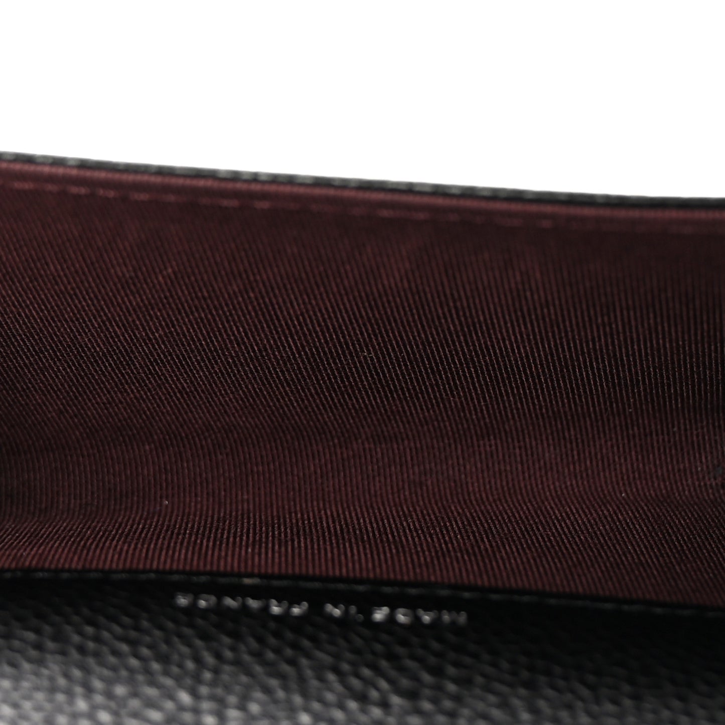 Caviar Quilted Flap Card Holder Wallet Black Black