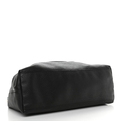 Gucci Pebbled Calfskin Medium Soho Chain Shoulder Bag Black 4 of 9