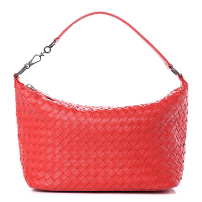 Bottega Veneta Nappa Intrecciato Small Shoulder Bag New Red 1 of 10