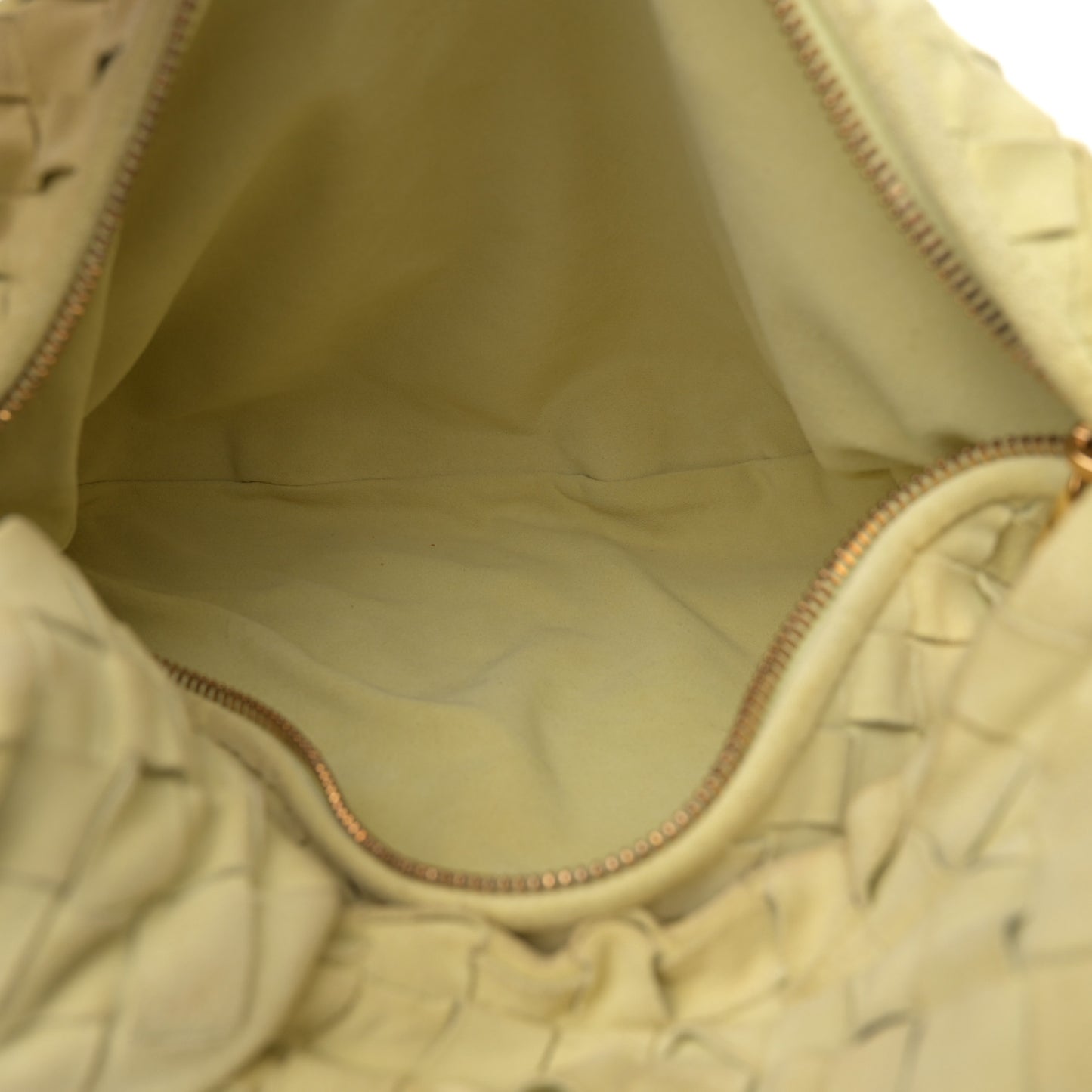 Suede Calfskin Intrecciato Teen Jodie Hobo Lemon Wash