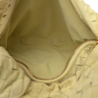Bottega Veneta Suede Calfskin Intrecciato Teen Jodie Hobo Lemon Wash 5 of 12