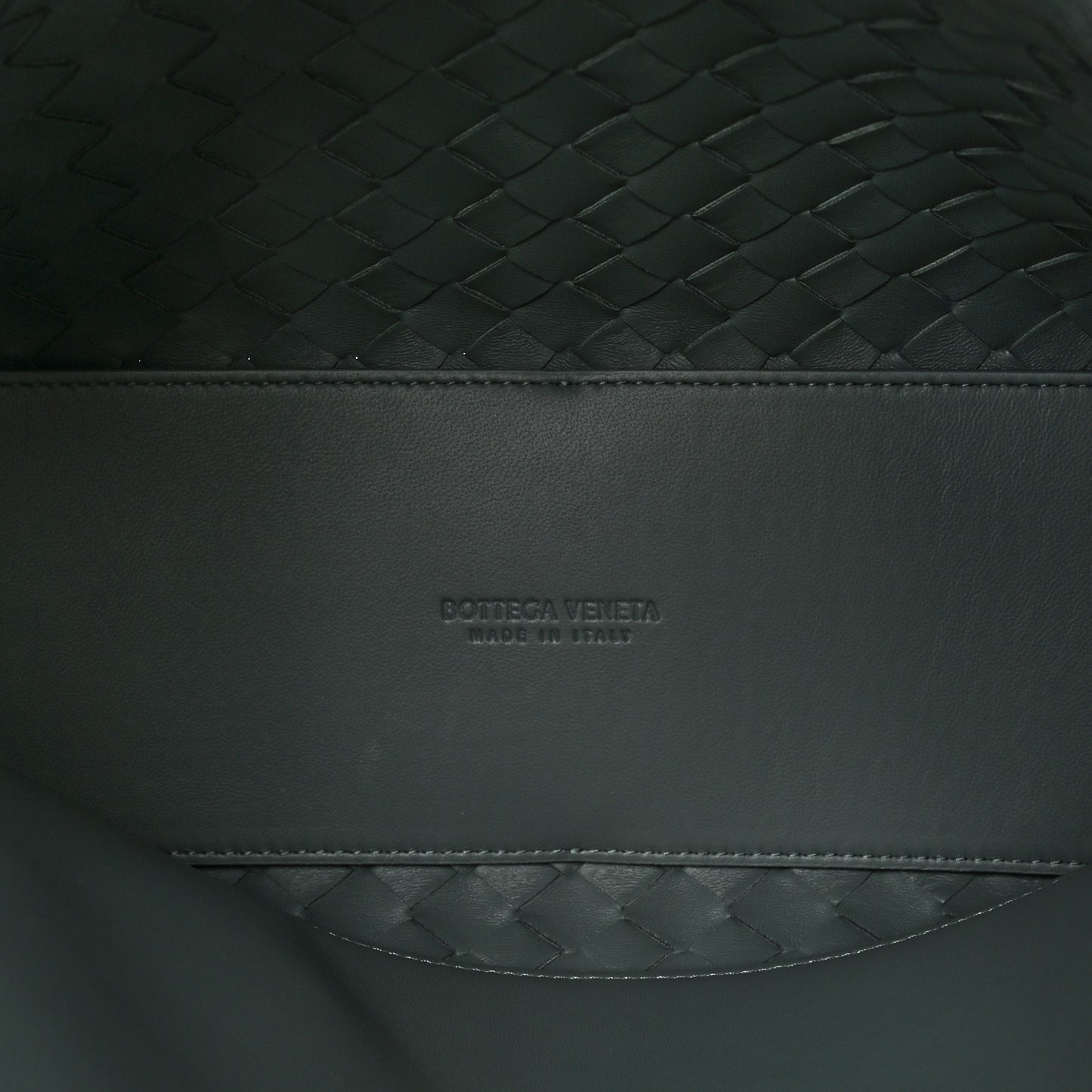 Nappa Intrecciato Medium Andiamo Shoulder Bag Slate