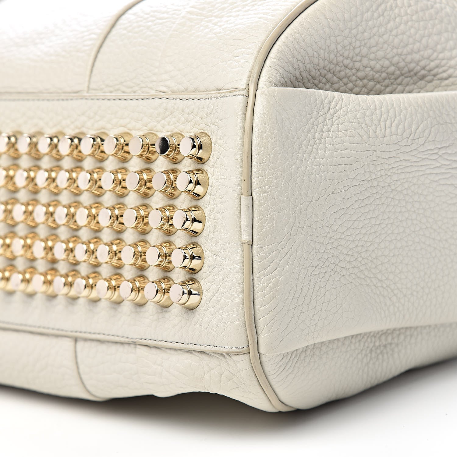 Alexander Wang Pebbled Lambskin Rocco White Gold Hardware 9 of 11