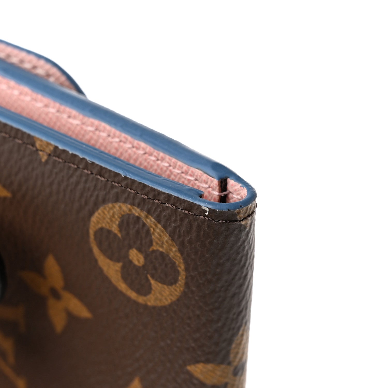Louis Vuitton Monogram Bloom Flower Emilie Wallet Blue Jean 11 of 12