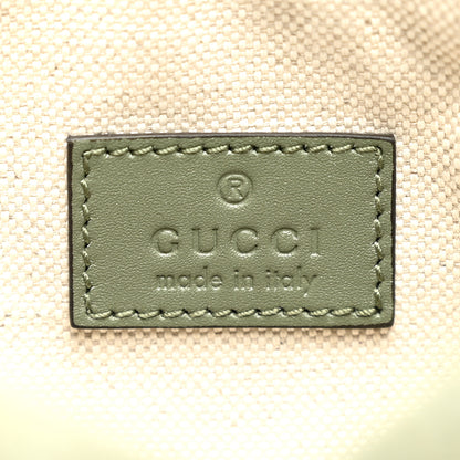 Gucci Suede GG Monogram Half Horsebit Mini Shoulder Bag Sage 6 of 10
