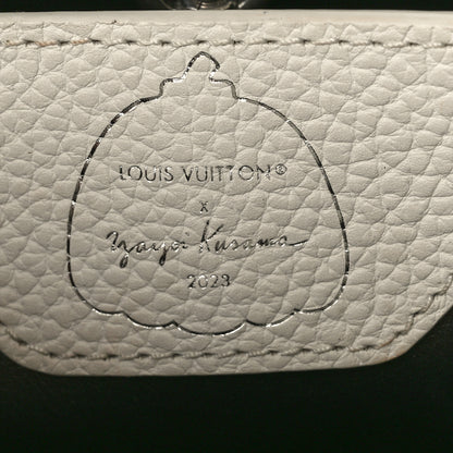 Louis Vuitton LV X YK Taurillon Psychedelic Capucines MM Black White 6 of 9